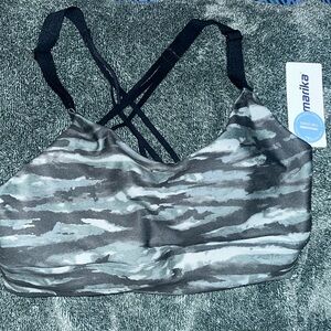 NEW Marika Camo Green Sports Bra - M
